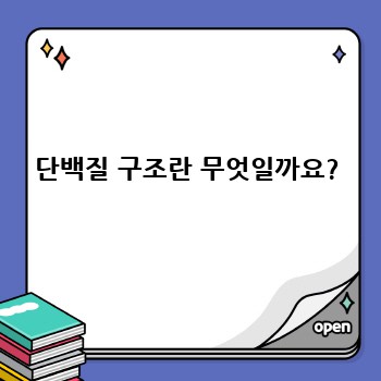 단백질 구조란 무엇일까요?