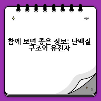 함께 보면 좋은 정보: 단백질 구조와 유전자