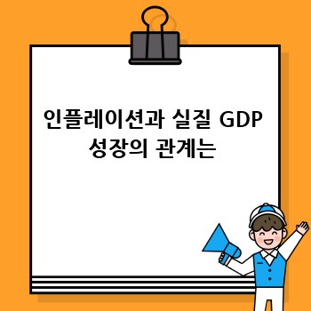 인플레이션과 실질 GDP 성장의 관계는
