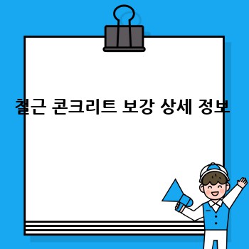 철근 콘크리트 보강 상세 정보