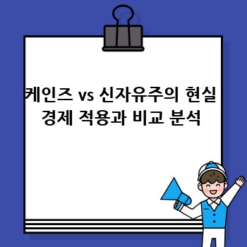 케인즈 vs 신자유주의 현실 경제 적용과 비교 분석