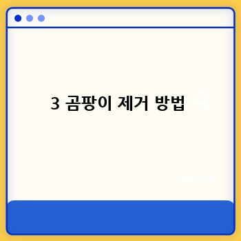 3 곰팡이 제거 방법
