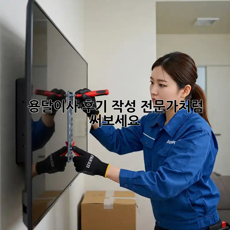 용달이사 후기 작성: 전문가처럼 써보세요!