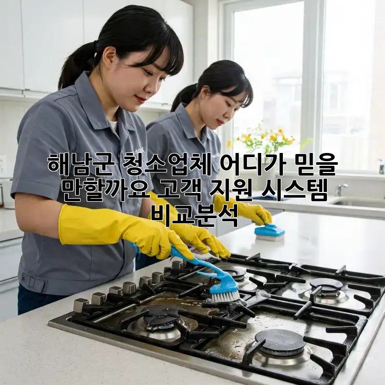 해남군 청소업체, 어디가 믿을 만할까요? 고객 지원 시스템 비교분석